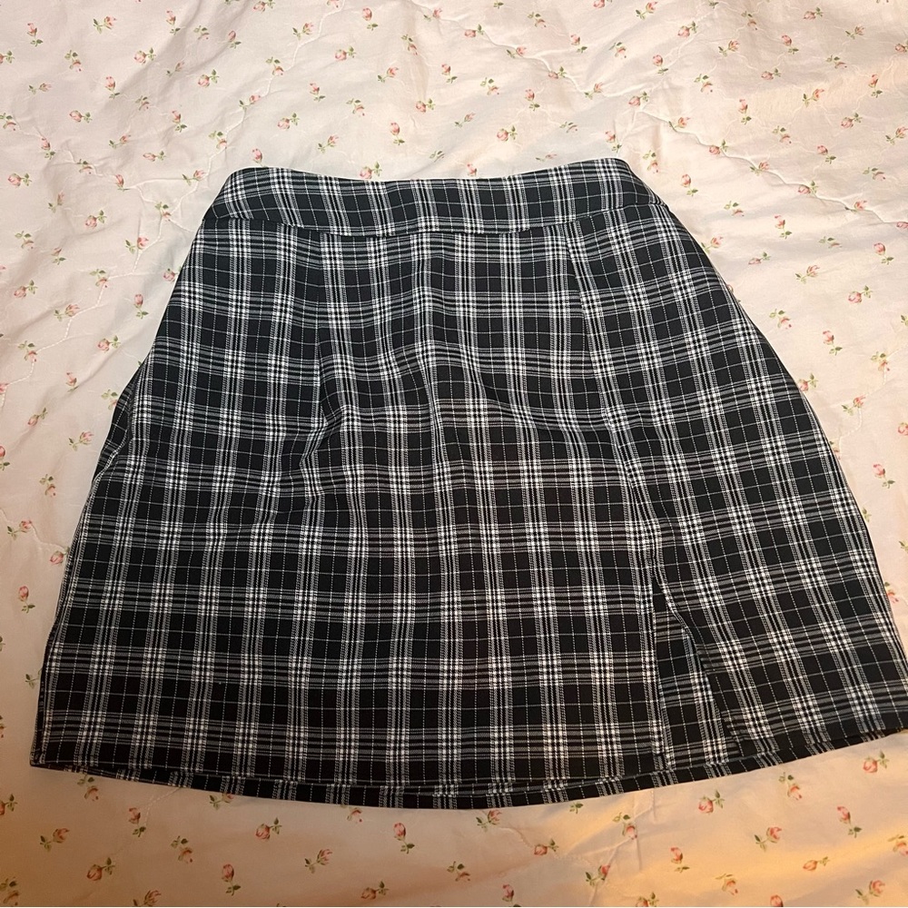 Shein plaid skirt